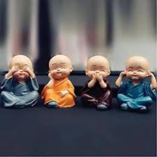 4 MONKS SET IN MULTICOLOR