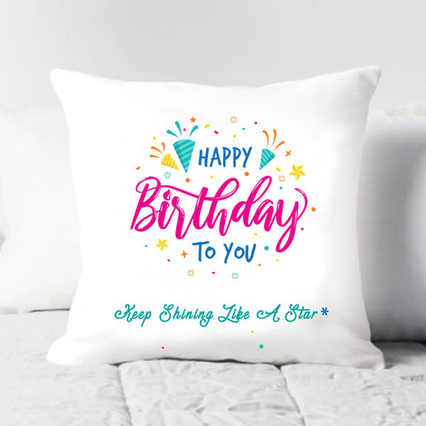 Heartwarming Happy Birthday Cushion