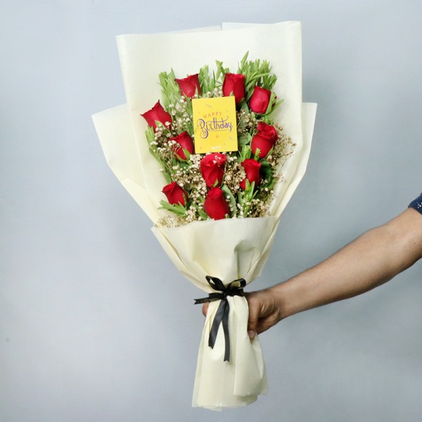 Roses Bouquet for Birthday GIFT GARDEN