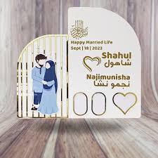 FiveG Acrylic Nikkah Thumb Certificate 22.86 cm Acrylic Sheet  (3 mm)