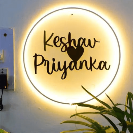 Customized Circle Led Neon Sign Decorative Lights Wall Decor SKU#: walldecor2