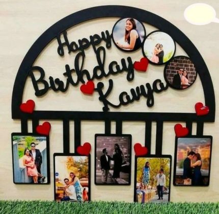 Birthday Cutout Frame – Multi Photos – MDF