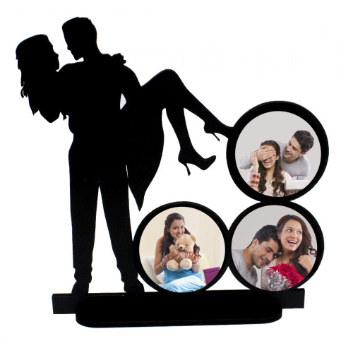 Personalized Wooden Couple Photo Stand